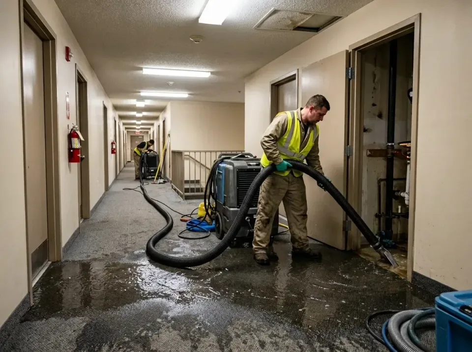 multi-unit-apartment-hallway-f-005 — frequently asked questions, Emergency Burst Pipe Water Extraction & Removal in Piperton…